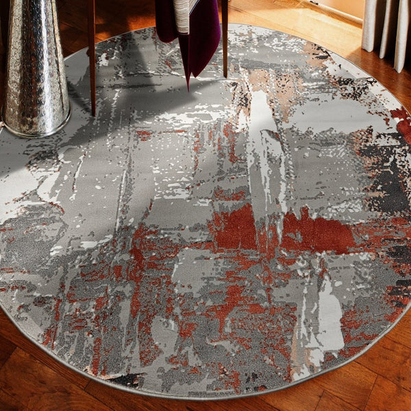 Amer Rugs Alpine Contemporary Power-loomed Area Rug – Stylish, Durable Addition For Any Interior Design Space Rust Polypropylene Alp5710710