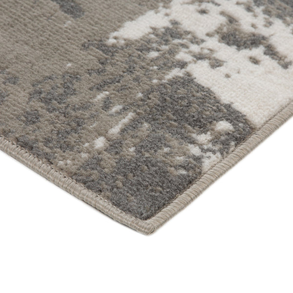 AMER Rugs Alpine Ehra ALP-6 Power-Loomed Machine Made Polypropylene Modern & Contemporary Abstract Rug Ivory 7'10" x 10'2"