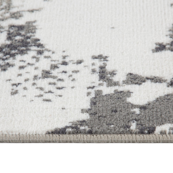 AMER Rugs Alpine Ehra ALP-6 Power-Loomed Machine Made Polypropylene Modern & Contemporary Abstract Rug Ivory 7'10" x 10'2"