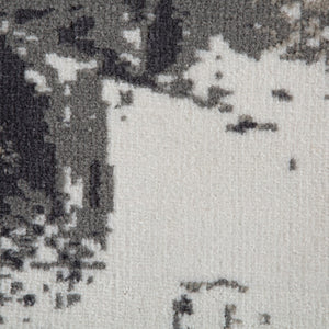 AMER Rugs Alpine Ehra ALP-6 Power-Loomed Machine Made Polypropylene Modern & Contemporary Abstract Rug Ivory 7'10" x 10'2"