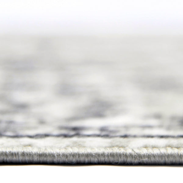 AMER Rugs Alpine Fany ALP-7 Power-Loomed Machine Made Polypropylene Classic Bordered Rug Dark Gray 7'10" x 10'2"