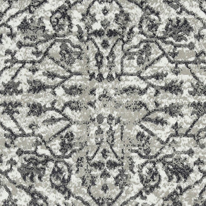 AMER Rugs Alpine Fany ALP-7 Power-Loomed Machine Made Polypropylene Classic Bordered Rug Dark Gray 7'10" x 10'2"