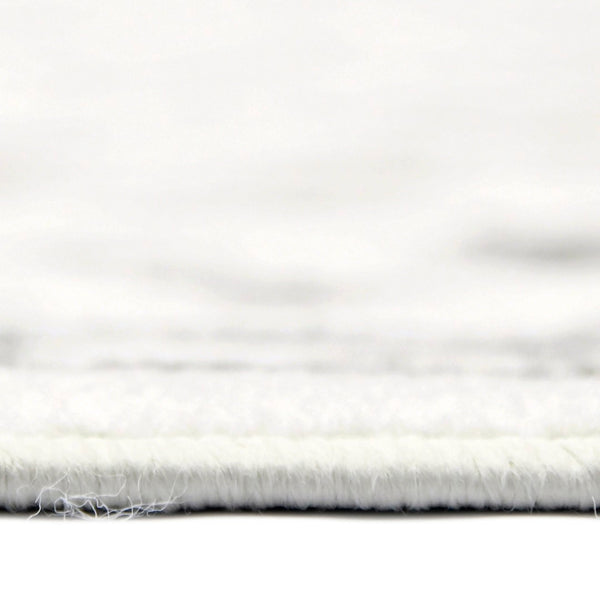 AMER Rugs Alpine Fany ALP-8 Power-Loomed Machine Made Polypropylene Classic Bordered Rug Light Gray 7'10" x 10'2"