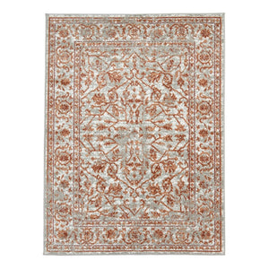 Amer Rugs Alpine Classic Bordered Power-loom Area Rug - Stylish, Durable Design For Any Interior Space Gray,Orange Polypropylene Alp992122