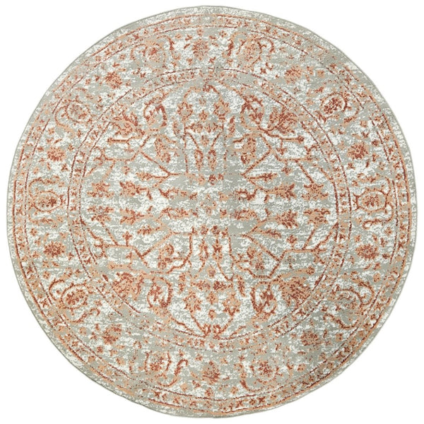 Amer Rugs Alpine Classic Bordered Power-loom Area Rug - Stylish, Durable Design For Any Interior Space Gray,Orange Polypropylene Alp9710710