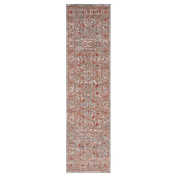 Amer Rugs Alpine Classic Bordered Power-loom Area Rug - Stylish, Durable Design For Any Interior Space Gray,Orange Polypropylene Alp92710