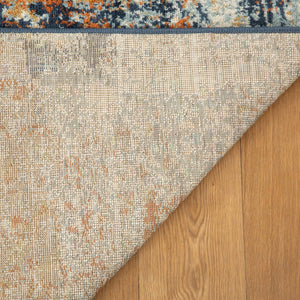 Amer Rugs Allure Contemporary Power-loom Area Rug - Durable, Stylish Design For High-traffic Spaces Ivory Orange Polypropylene Alu135176