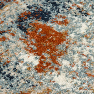 Amer Rugs Allure Contemporary Power-loom Area Rug - Durable, Stylish Design For High-traffic Spaces Ivory Orange Polypropylene Alu135176