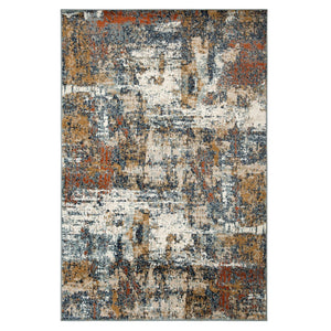 Amer Rugs Allure Contemporary Power-loom Area Rug - Durable, Stylish Design For High-traffic Spaces Ivory Rust Polypropylene Alu140203