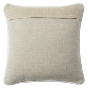 Jaipur Living Jaipur Living Illumine Hand-loomed Viscose Throw Pillow with Linen Back Glam Accent Ivory 24 inches Down PLW103955