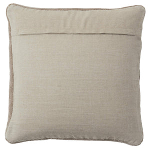 Jaipur Living Jaipur Living Allura Hand Loomed Viscose Pillow Cover with Washed Linen Back Gray 20" Square PLC102619