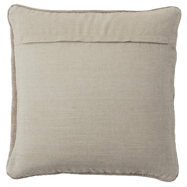 Jaipur Living Jaipur Living Allura Hand Loomed Viscose Pillow Cover with Washed Linen Back Gray 20" Square PLC102619