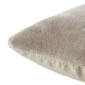 Jaipur Living Jaipur Living Allura Hand Loomed Viscose Pillow Cover with Washed Linen Back Gray 20" Square PLC102619