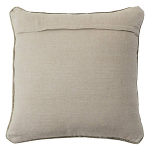 Jaipur Living Jaipur Living Illumine Hand-loomed Viscose Throw Pillow with Linen Back Glam Accent Taupe 20 inches Down PLW104027