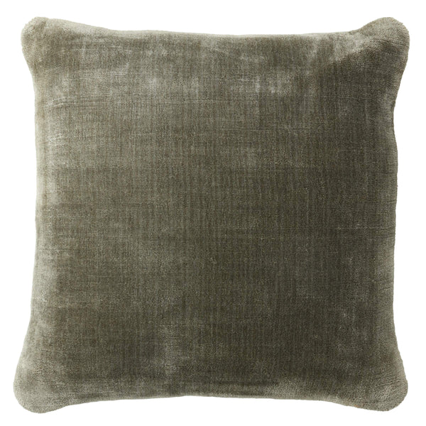 Jaipur Living Jaipur Living Illumine Hand-loomed Viscose Throw Pillow with Linen Back Glam Accent Taupe 20 inches Down PLW104027