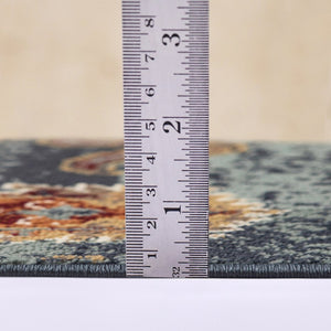 Amer Rugs Allure Classic Bordered Power-loom Area Rug, Vivid Design For High-traffic Comfort And Style Teal Blue Polypropylene Alu105176