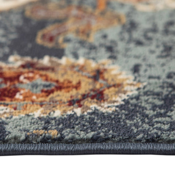 Amer Rugs Allure Classic Bordered Power-loom Area Rug, Vivid Design For High-traffic Comfort And Style Teal Blue Polypropylene Alu105176