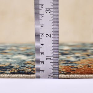 Amer Rugs Allure Contemporary Power-loom Area Rug - Durable, Stylish Design For High-traffic Spaces Beige,Rust Polypropylene Alu115176