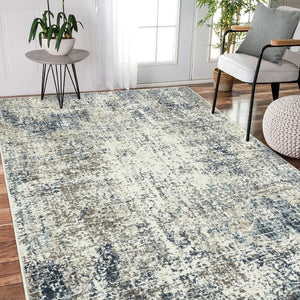 Amer Rugs Allure Contemporary Power-loom Area Rug - Durable, Stylish Design For High-traffic Spaces Gray Blue Polypropylene Alu125176