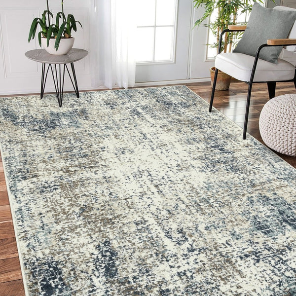 Amer Rugs Allure Contemporary Power-loom Area Rug - Durable, Stylish Design For High-traffic Spaces Gray Blue Polypropylene Alu125176