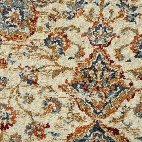 Amer Rugs Allure Classic Medallion Area Rug - Stylish Power-loomed Design For High-traffic Spaces And Comfort Ivory,Navy Blue Polypropylene Alu35176