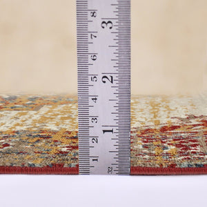 Amer Rugs Allure Classic Medallion Area Rug - Stylish Power-loomed Design For High-traffic Spaces And Comfort Beige,Red Polypropylene Alu40203