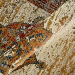 Amer Rugs Allure Classic Medallion Area Rug - Stylish Power-loomed Design For High-traffic Spaces And Comfort Beige,Red Polypropylene Alu40203