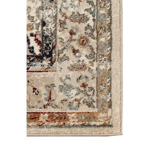 Amer Rugs Allure Classic Bordered Power-loom Area Rug – Durable, Stylish, And Perfect For High-traffic Spaces Ivory,Multi Polypropylene Alu55176