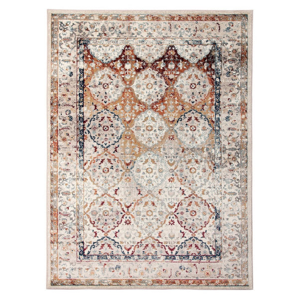 Amer Rugs Allure Classic Bordered Power-loom Area Rug – Durable, Stylish, And Perfect For High-traffic Spaces Ivory,Multi Polypropylene Alu55176