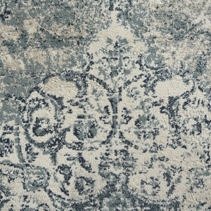 Amer Rugs Allure Classic Medallion Area Rug - Stylish Power-loomed Design For High-traffic Spaces And Comfort Ivory,Blue Polypropylene Alu60203