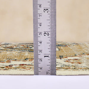 Amer Rugs Allure Classic Medallion Area Rug - Stylish Power-loomed Design For High-traffic Spaces And Comfort Gold,Beige Polypropylene Alu70203