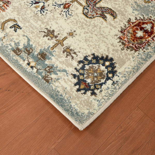 Amer Rugs Allure Classic Bordered Power-loom Area Rug, Vivid Design For High-traffic Comfort And Style Beige Polypropylene Alu85176