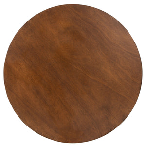 Lailah Round Coffee Table With Solid Bayur Wood Frame And Mdf Okume Top — Timeless, Sturdy Centerpiece