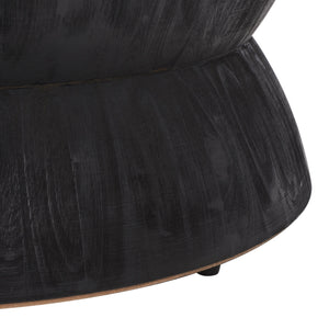Lailah Round Coffee Table With Solid Bayur Wood Frame And Mdf Okume Top — Timeless, Sturdy Centerpiece