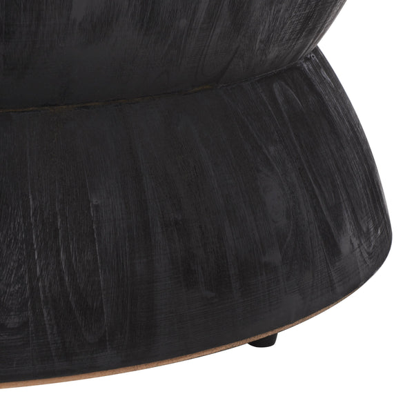 Lailah Round Coffee Table With Solid Bayur Wood Frame And Mdf Okume Top — Timeless, Sturdy Centerpiece