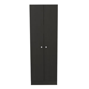 English Elm Multistorage Tall Pantry Cabinet with Five Deep Shelves, Hidden Hinges & Polished Knobs for Home Storage Black 77.6 L x 17.3 W x 5.1 H B20091964