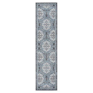 Amer Rugs Alexandria Classic Bordered Power-loom Rug - Durable Comfort In Contemporary Farmhouse Design Steel Blue Polypropylene Alx1026103