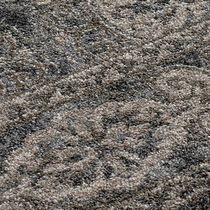 AMER Rugs Alexandria Banbury ALX-11 Power-Loomed Machine Made Polypropylene Transitional Bordered Rug Walnut 6'7" x 6'7"R