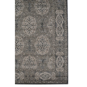 AMER Rugs Alexandria Banbury ALX-11 Power-Loomed Machine Made Polypropylene Transitional Bordered Rug Walnut 6'7" x 6'7"R