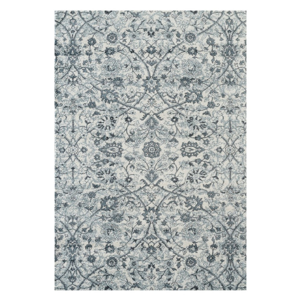 Amer Rugs Alexandria Classic Floral Power-loom Area Rug - Elevate Your Home With Timeless Style And Comfort Light Blue Polypropylene Alx240406