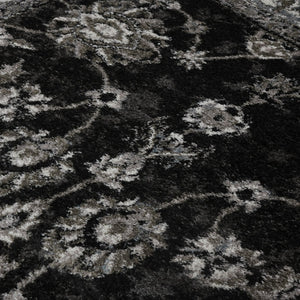 Amer Rugs Alexandria Classic Bordered Power-loom Rug - Durable Comfort In Contemporary Farmhouse Design Black,Ivory Polypropylene Alx440406