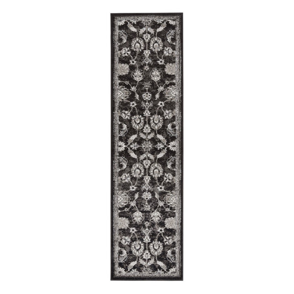 Amer Rugs Alexandria Classic Bordered Power-loom Rug - Durable Comfort In Contemporary Farmhouse Design Black,Ivory Polypropylene Alx4426103