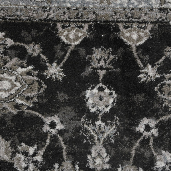 Amer Rugs Alexandria Classic Bordered Power-loom Rug - Durable Comfort In Contemporary Farmhouse Design Black,Ivory Polypropylene Alx440406