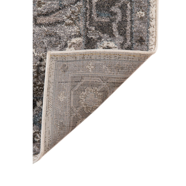 AMER Rugs Alexandria Earley ALX-51 Power-Loomed Machine Made Polypropylene Transitional Medallion Rug Taupe 6'7" x 6'7"R