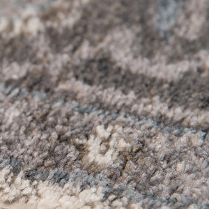 AMER Rugs Alexandria Earley ALX-51 Power-Loomed Machine Made Polypropylene Transitional Medallion Rug Taupe 6'7" x 6'7"R