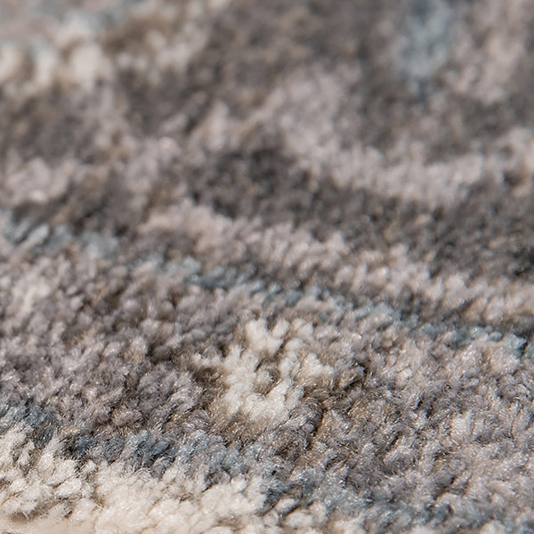 AMER Rugs Alexandria Earley ALX-51 Power-Loomed Machine Made Polypropylene Transitional Medallion Rug Taupe 6'7" x 6'7"R