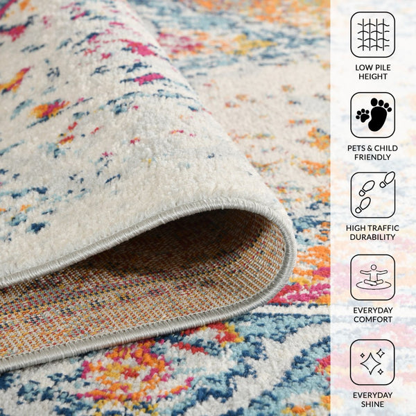 Amer Rugs Alexandria Classic Bordered Power-loom Rug - Durable Comfort In Contemporary Farmhouse Design Gray,Gold Polypropylene Alx820203