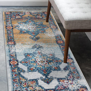 Amer Rugs Alexandria Classic Bordered Power-loom Rug - Durable Comfort In Contemporary Farmhouse Design Gray,Gold Polypropylene Alx820206