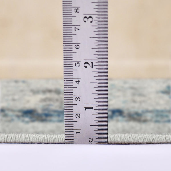 Amer Rugs Alexandria Classic Bordered Power-loom Rug - Durable Comfort In Contemporary Farmhouse Design Gray,Sea Blue Polypropylene Alx830203