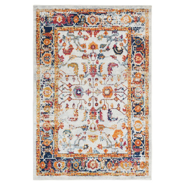 Amer Rugs Alexandria Classic Bordered Power-loom Rug - Durable Comfort In Contemporary Farmhouse Design Ivory,Gold Polypropylene Alx840203